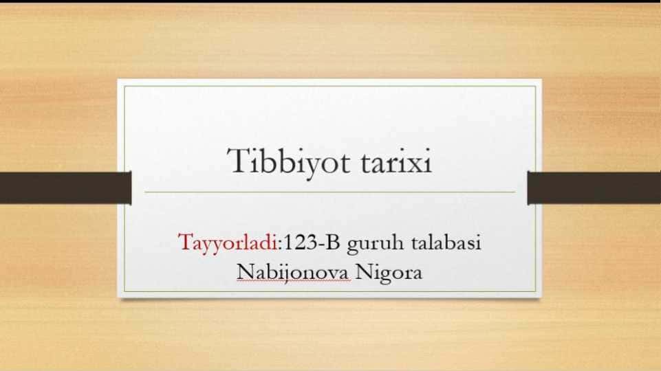 Amir Temur va Temuriylar davrida taniqli tabiblar faoliyati