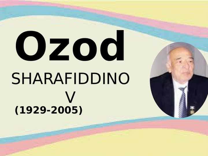 Ozod SHARAFIDDINOV
