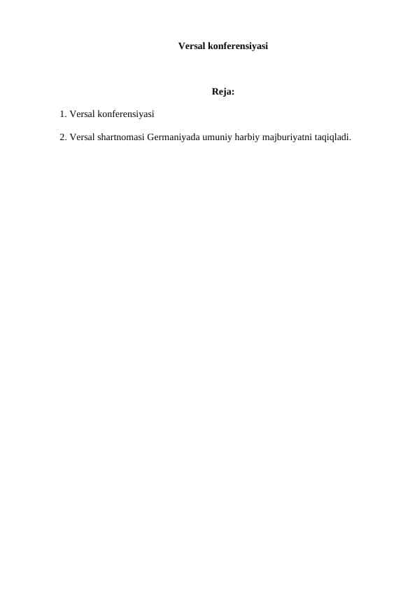 Versal konferensiyasi