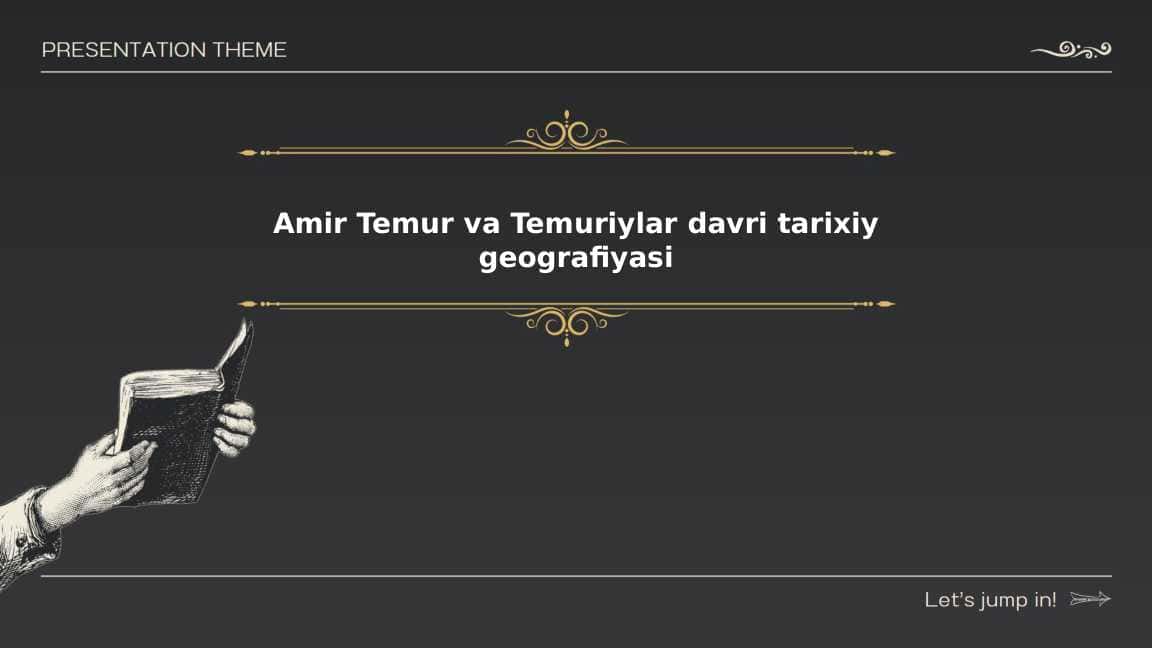 Amir Temur va Temuriylar davri tarixiy geografiyasi