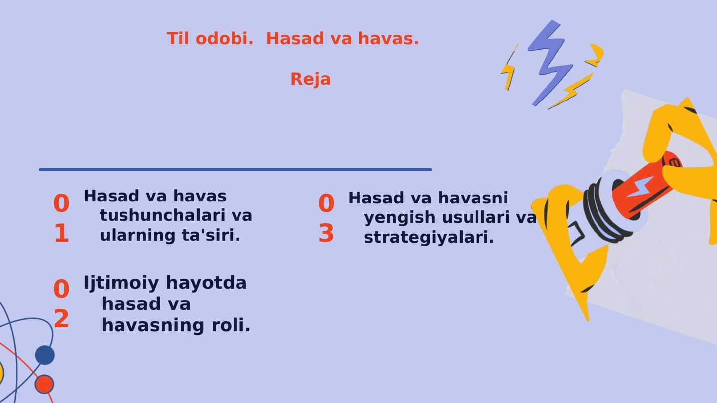 Til odobi. Hasad va havas.
