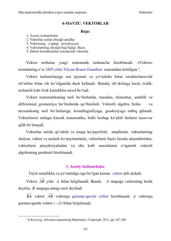 Vektorlar