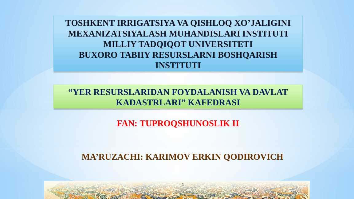 TOG‘ TUPROQLARI