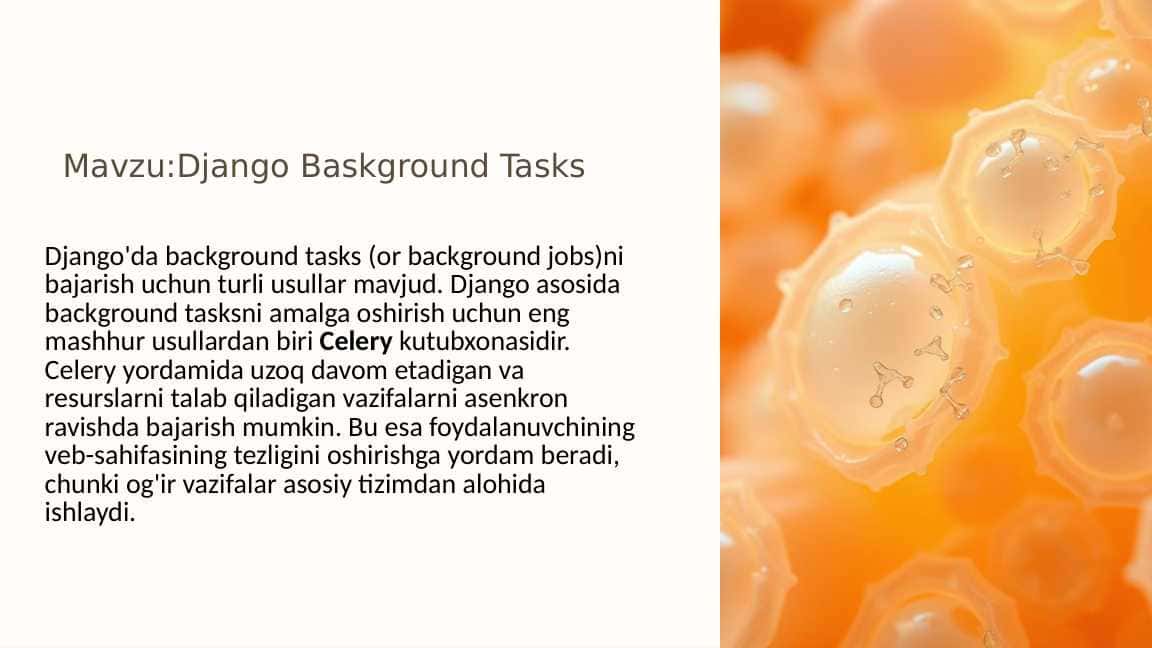 Django Baskground Tasks