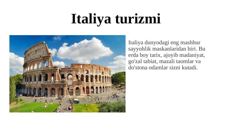 Italiya turizmi