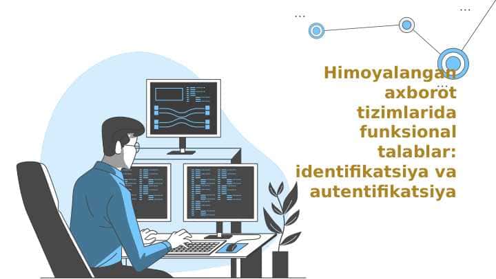 Himoyalangan axborot tizimlarida funksional talablar identifikatsiya va autentifikatsiya