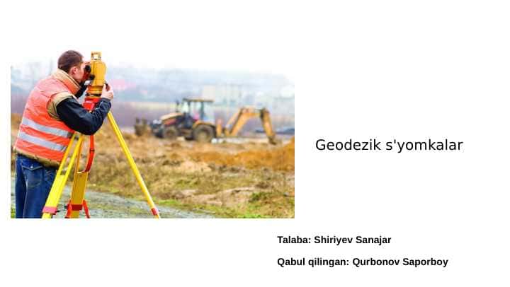 Geodezik s'yomkalar