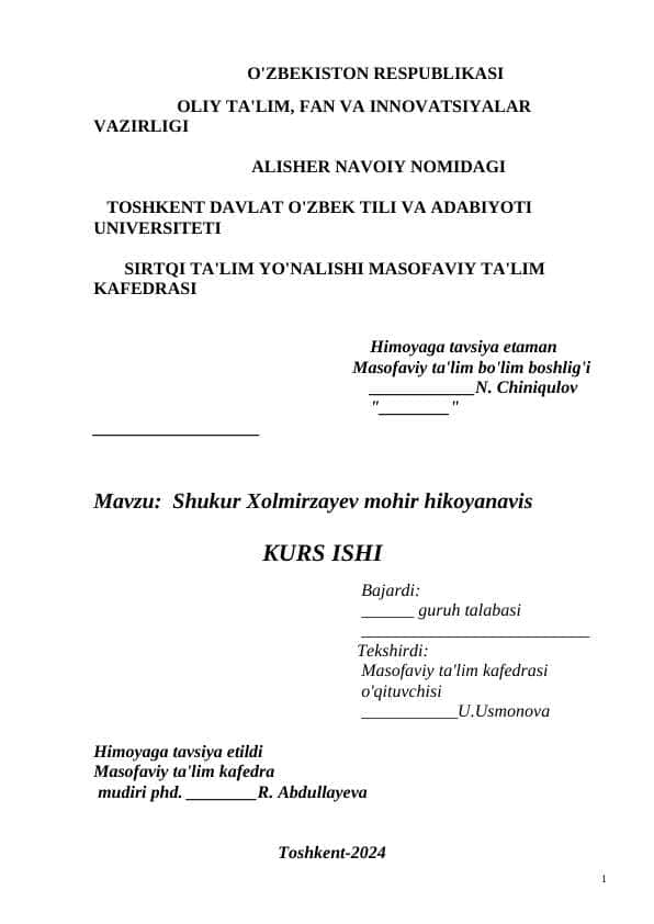 Kurs ishi