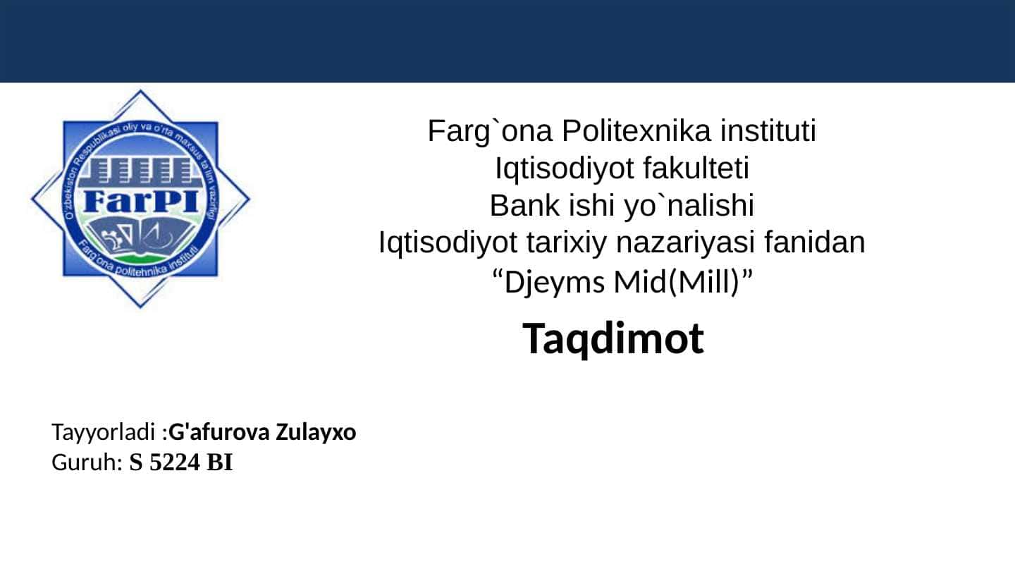 Djeyms Mid(Mill)”
