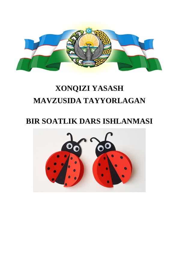 XONQIZI YASASH MAVZUSIDA TAYYORLAGAN