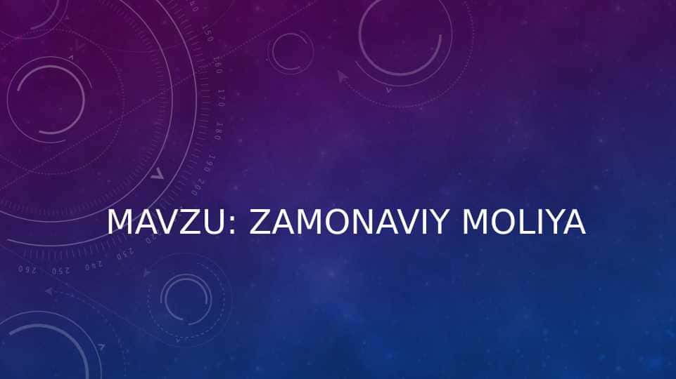 Zamonaviy moliya