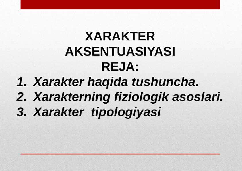 xarakterin aksentuasiyasi