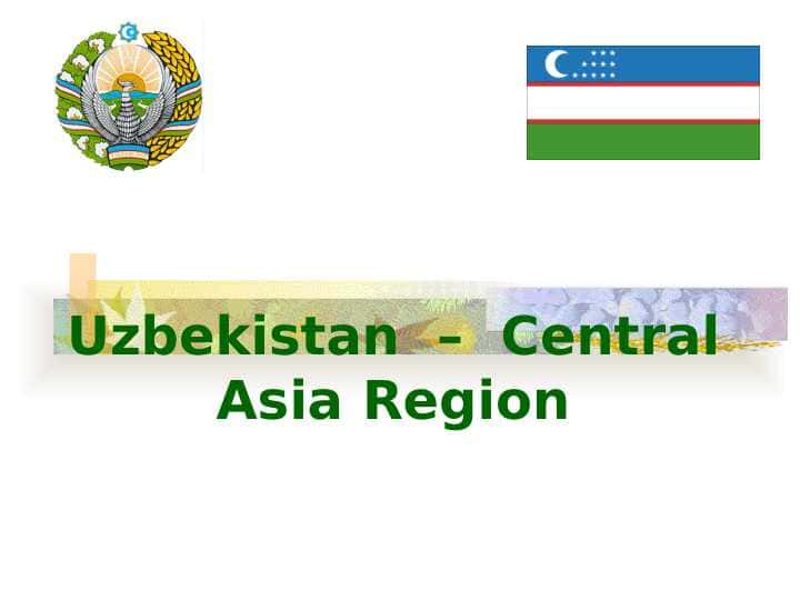 Uzbekistan – Central Asia Region