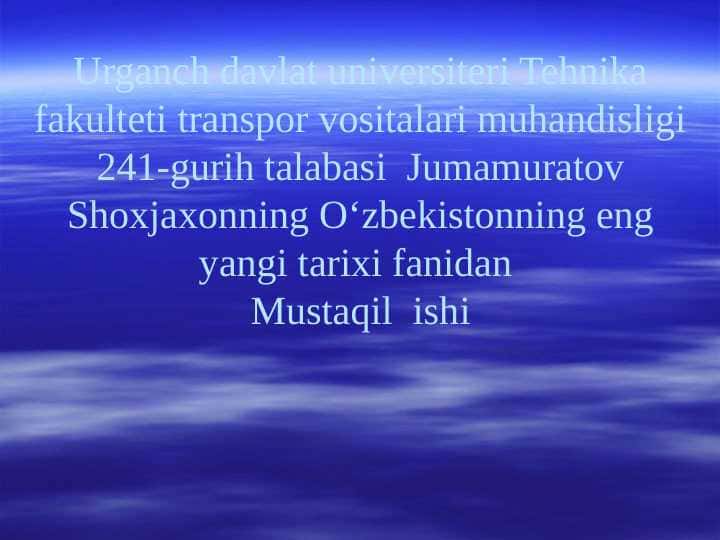 Yangi O'zbekistonda amalga oshiriladigan ma'naviy ishlar