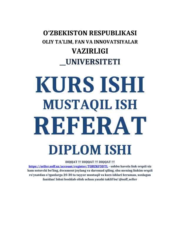 KIMYOVIY BIRIKMALARNING MUHIM SINFLARI
