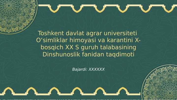 YURTIMIZ ALLOMALARINING ISLOM ILMLARIGA QOSHGAN XISSALARI