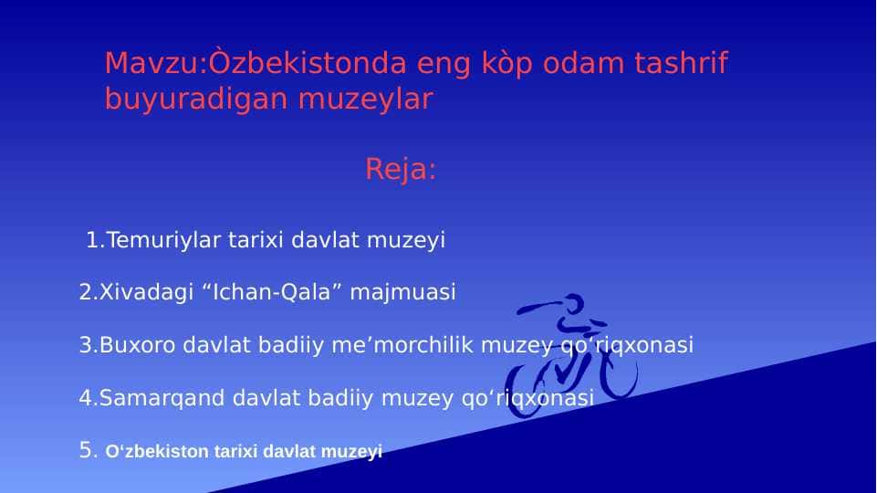 O'zbekistondagi Muzeylar
