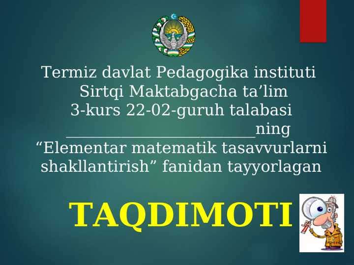 Sharq matematik olimlarining asarlarida arifmetikaning rivojlanishi