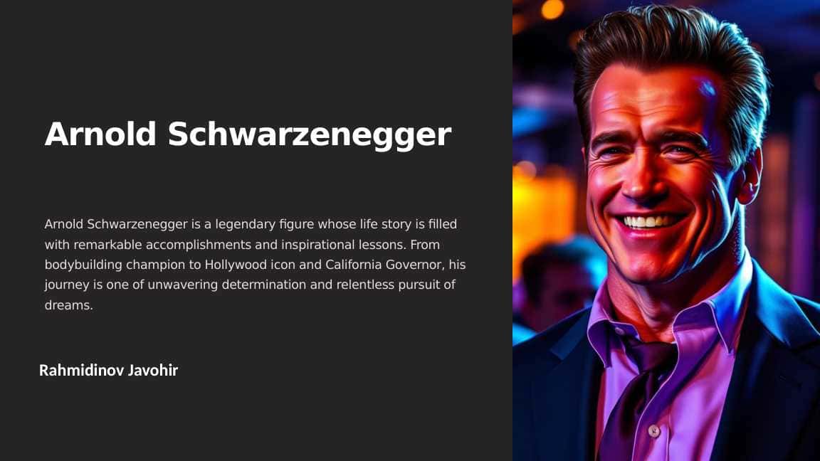 Arnold Schwarzenegger