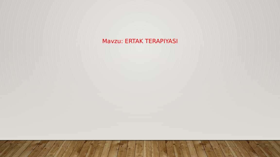 Ertak terapiyasi