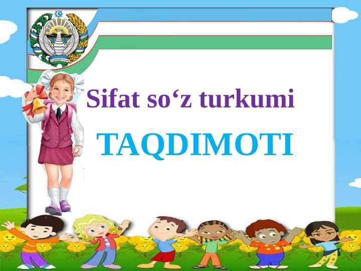 Sifat soʻz turkumi