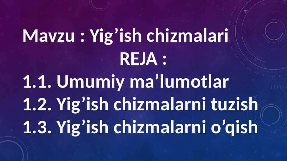 Yigish chizmalari