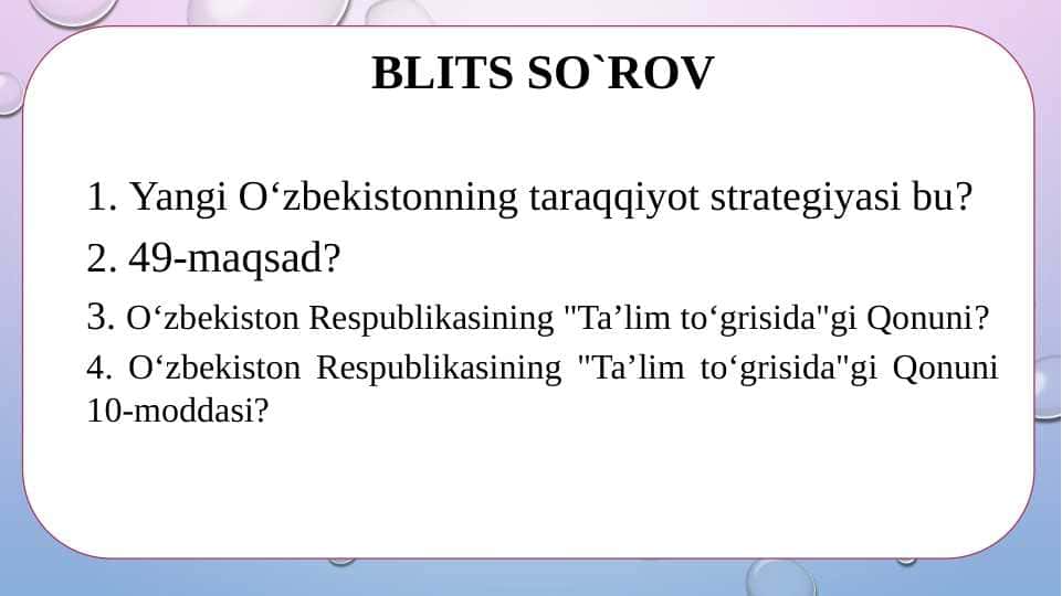 Boshlang‘ich ta’limda ijtimoiy va ta’limiy muhit