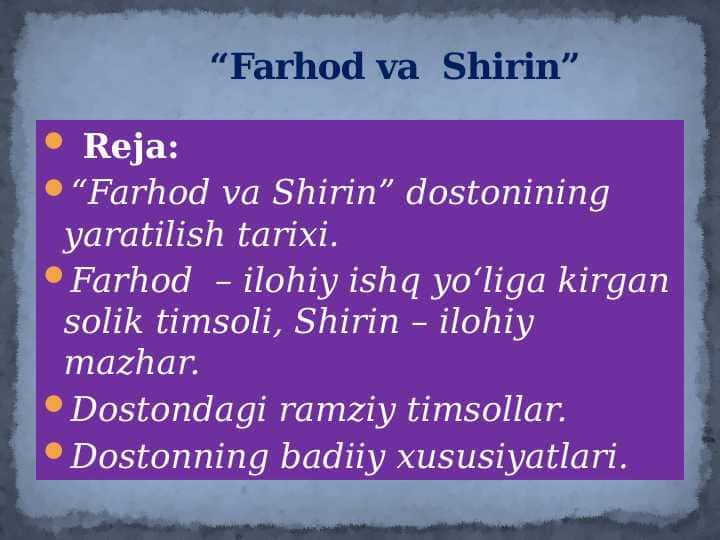 Farhod va Shirin