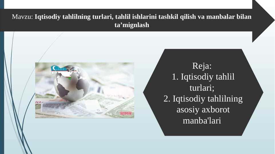 Iqtisodiy tahlilning turlari