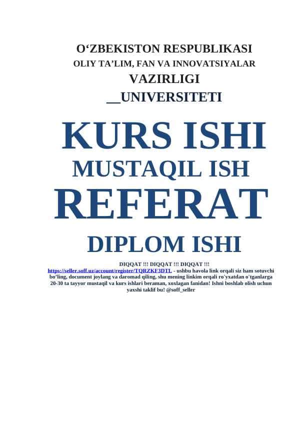 Umumiy o‘rta ta’lim maktablarida o‘quvchilarni mehnatga tayyorlashda to‘garak ishlarini tashkil etish