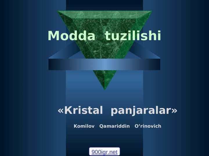 Kristal panjara