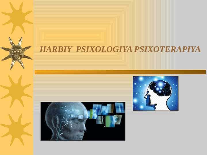 HARBIY PSIXOLOGIYA PSIXOTERAPIYA
