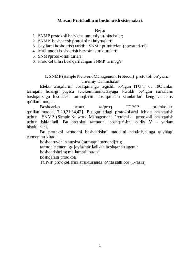 Protokollarni boshqarish sistemalari