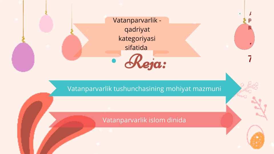 Vatanparvarlik - qadriyat kategoriyasi sifatida