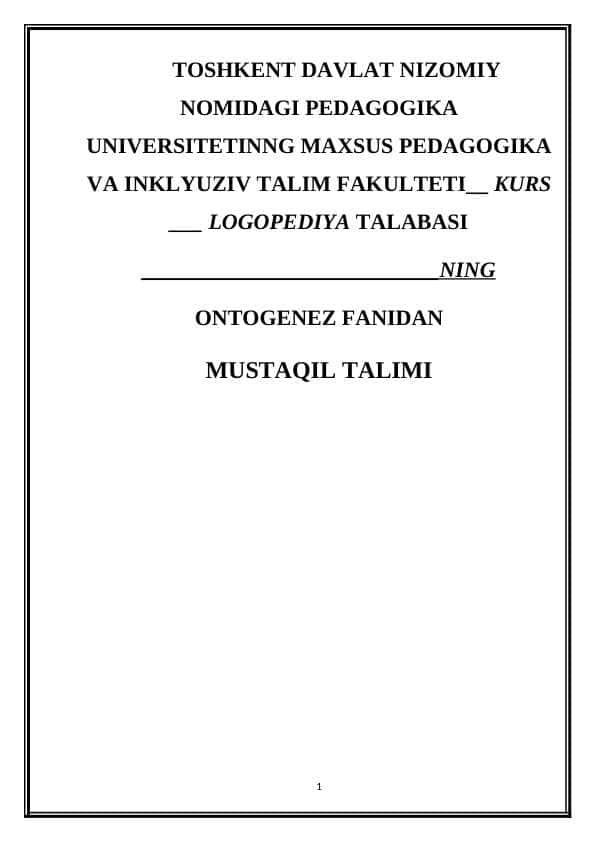Bolalar lugat boyligini shakilantirishning asosiy bosqichlari