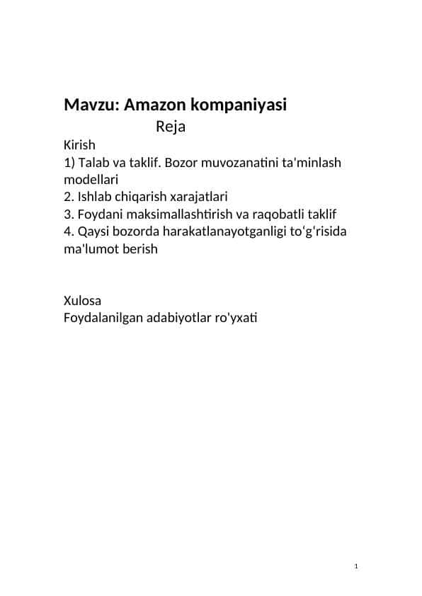 Amazon kompaniyasi