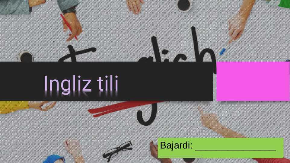 Ingliz tili