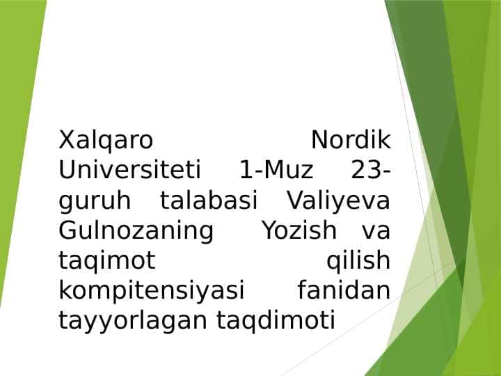 Og'zaki va yozma uslub va uning xususiyatlari