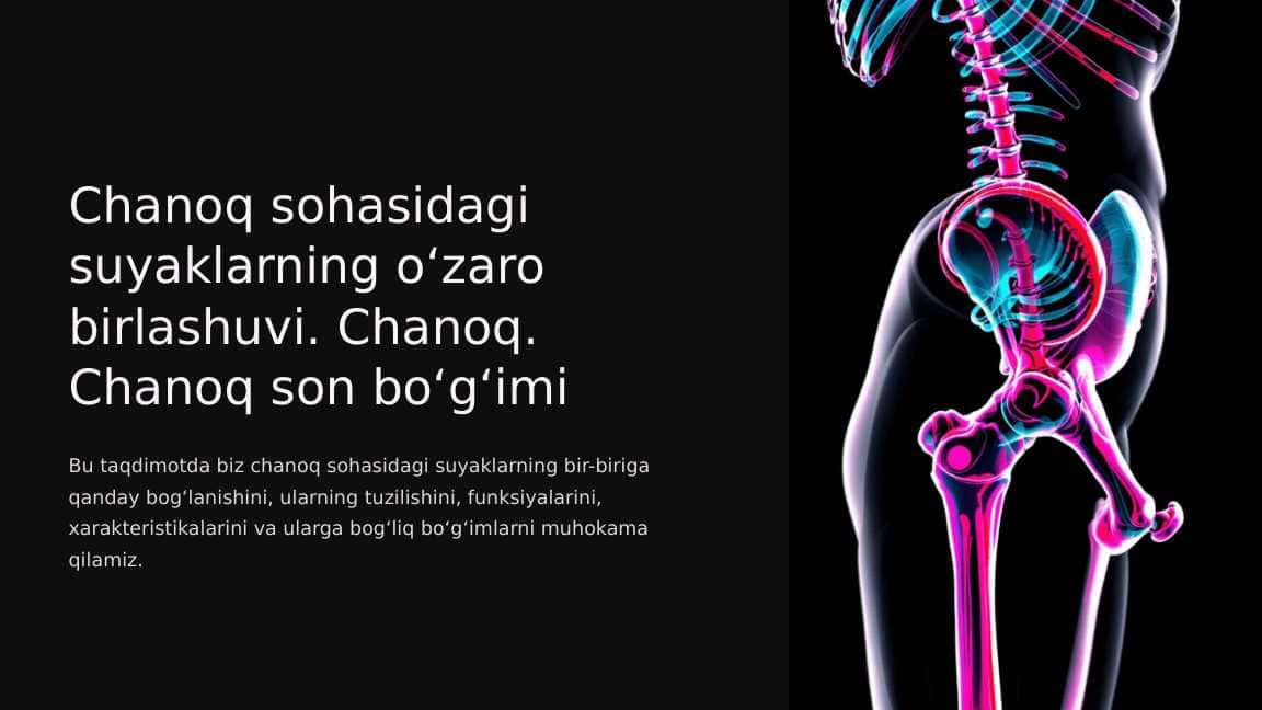 Chanoq sohasidagi suyaklarning oʻzaro birlashuvi. Chanoq. Chanoq son boʻgʻimi