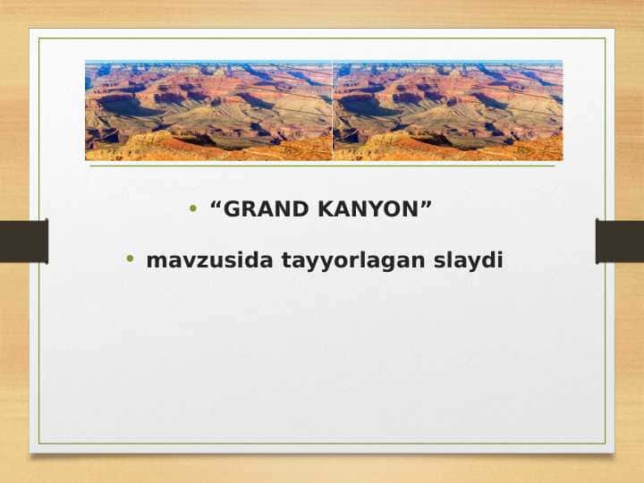 GRAND KANYON