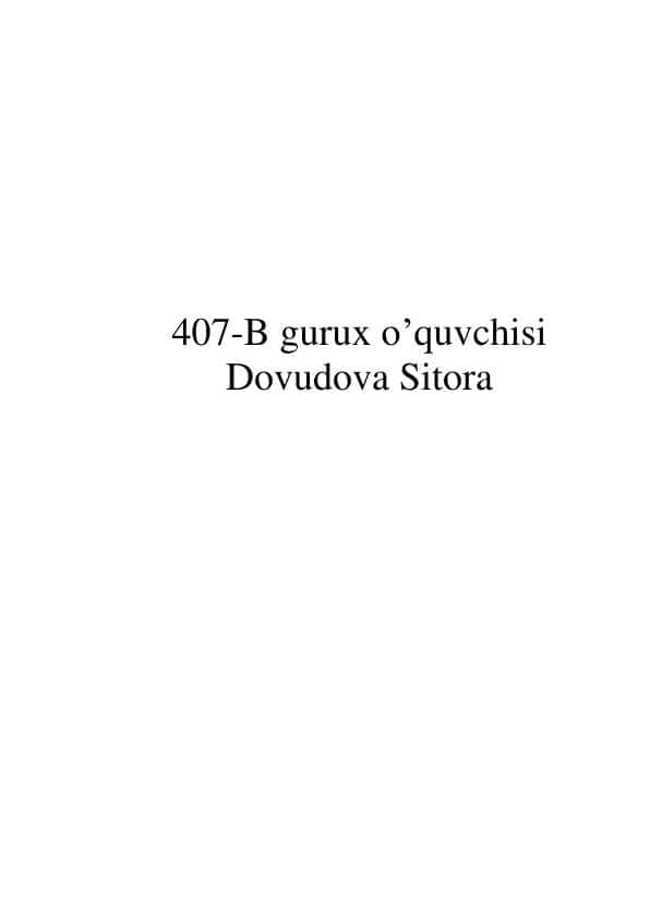 Homiladorlik davrida piyelonefritlar