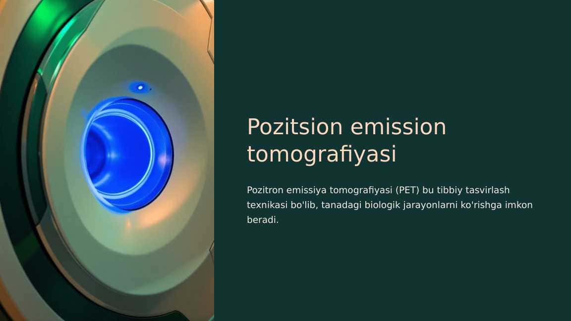 Pozitsion emission tomografiyasi