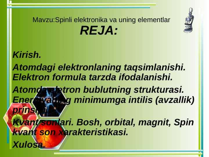 Spinli elektronika va uning elementlar