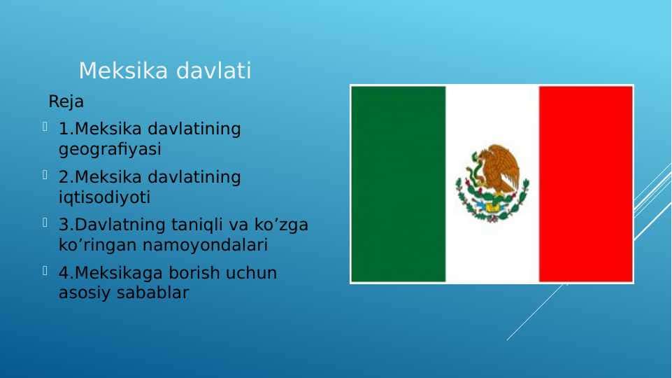 Meksika davlati pptx