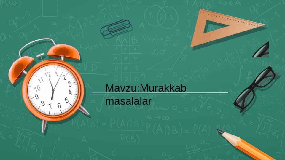 Murakkab masalalar