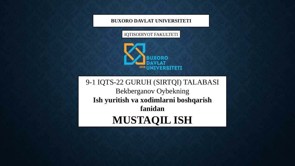 Iqtisodiyotdagi tarkibiy o’zgarishlar jarayonida kadrlar tizimidagi yangiliklarni boshqarish