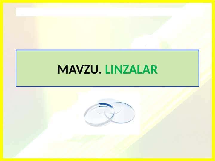 LINZALAR Tabiiy fan