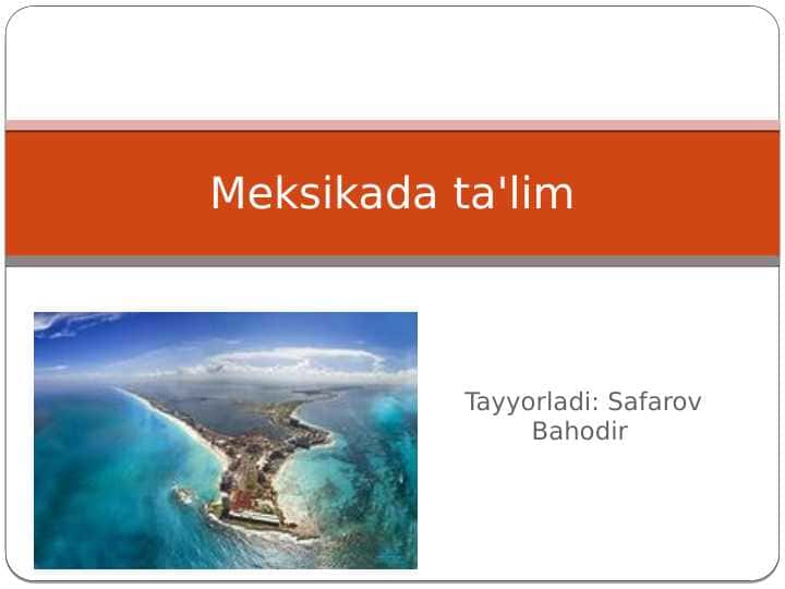 Meksikada ta'lim