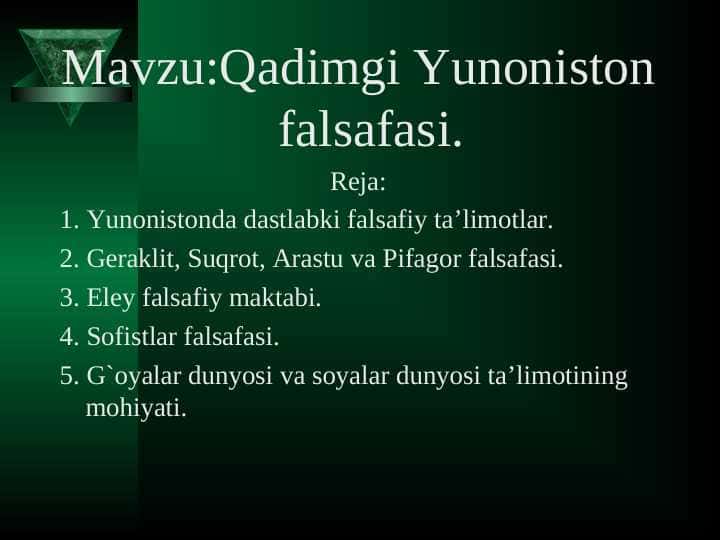 Qadimgi Yunoniston falsafasi