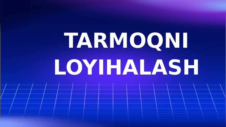 TARMOQNI LOYIHALASH